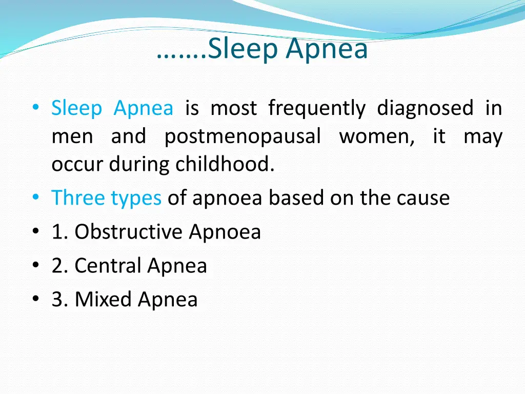 sleep apnea 1