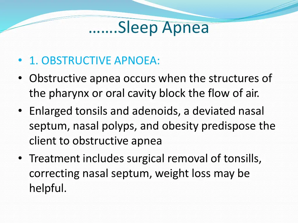 sleep apnea 2