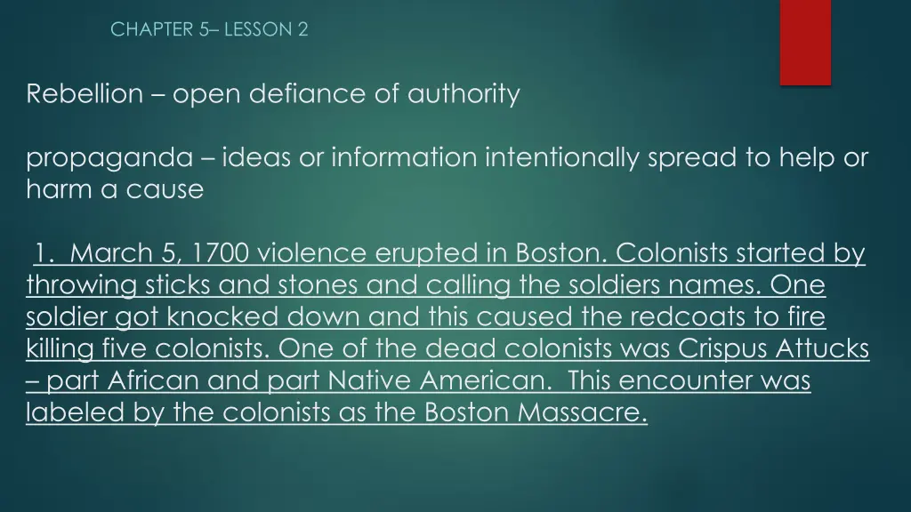 chapter 5 lesson 2 2