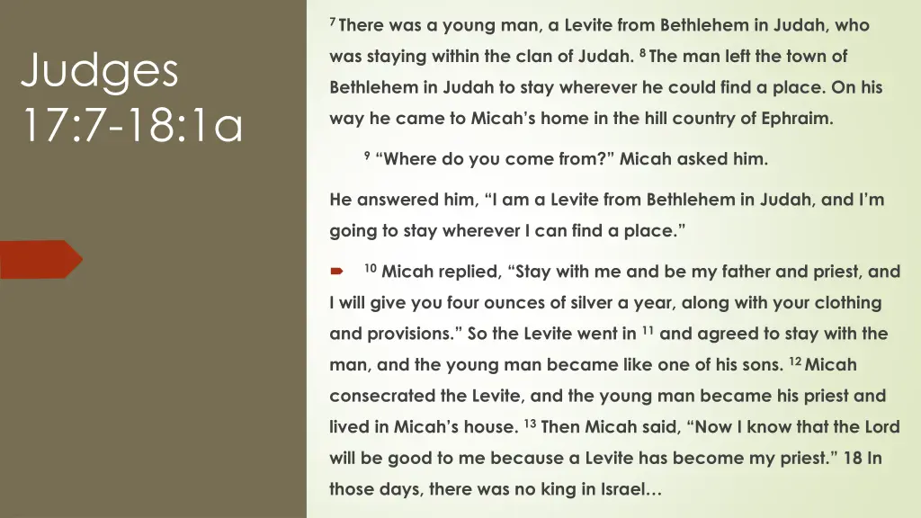 7 there was a young man a levite from bethlehem
