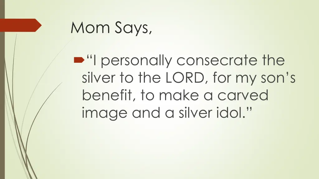 mom says