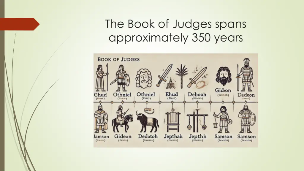 the book of judges spans approximately 350 years