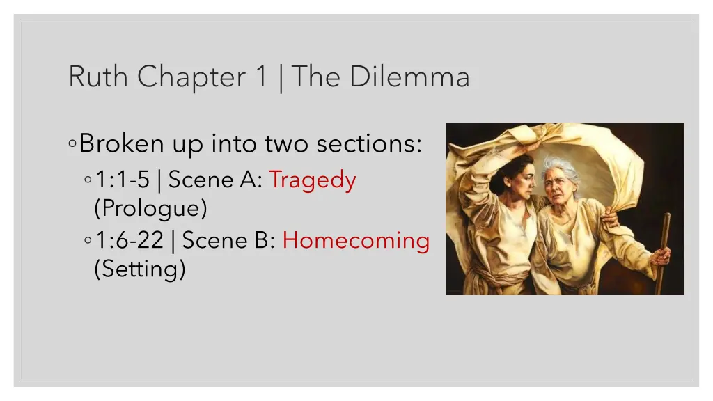 ruth chapter 1 the dilemma
