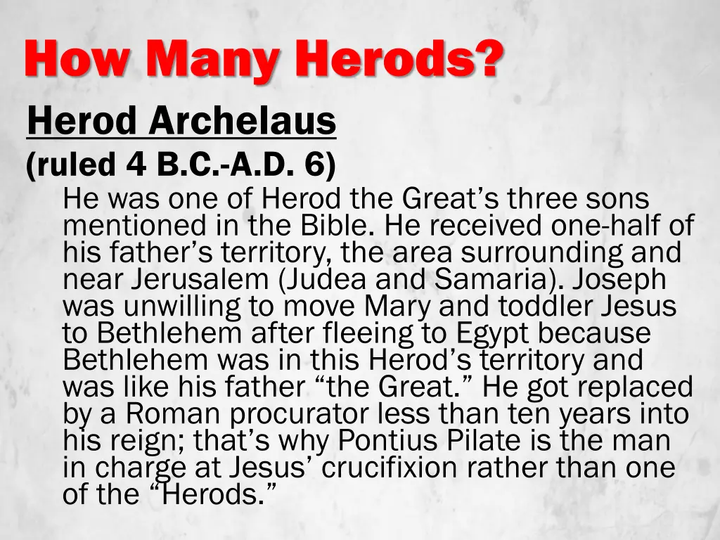 how many herods herod archelaus ruled
