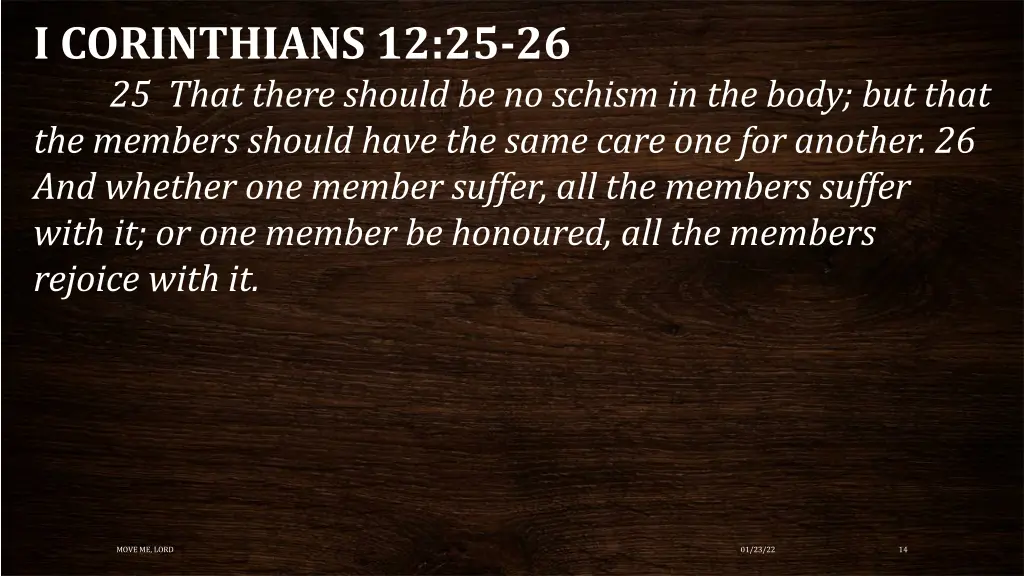 i corinthians 12 25 26 25 that there should