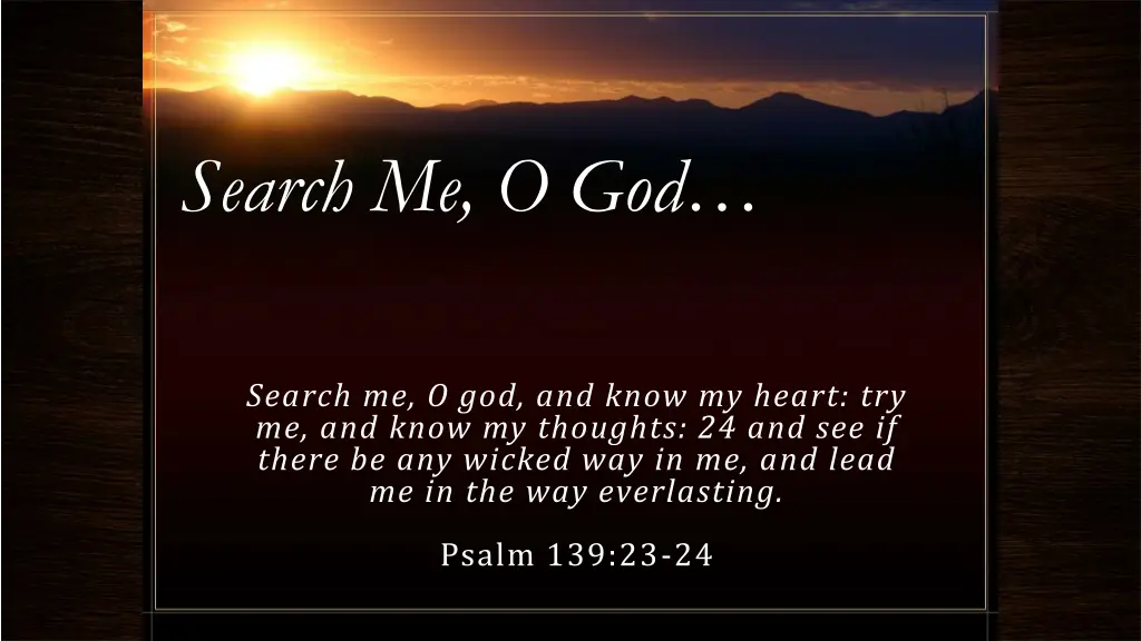 search me o god