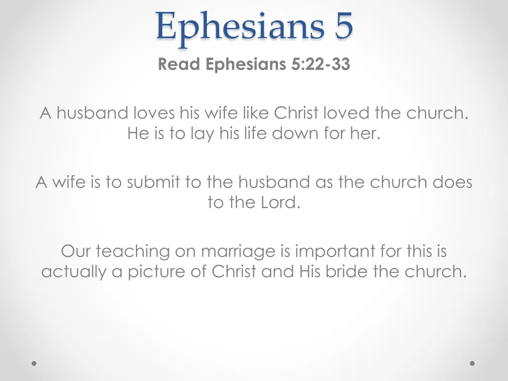 ephesians 5 read ephesians 5 22 33