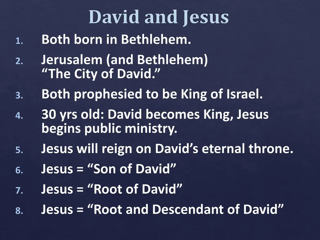 david and jesus both born in bethlehem jerusalem
