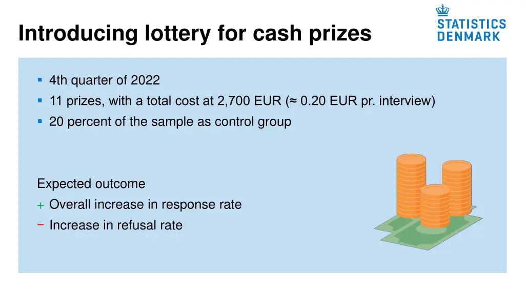 introducing lottery for cash prizes