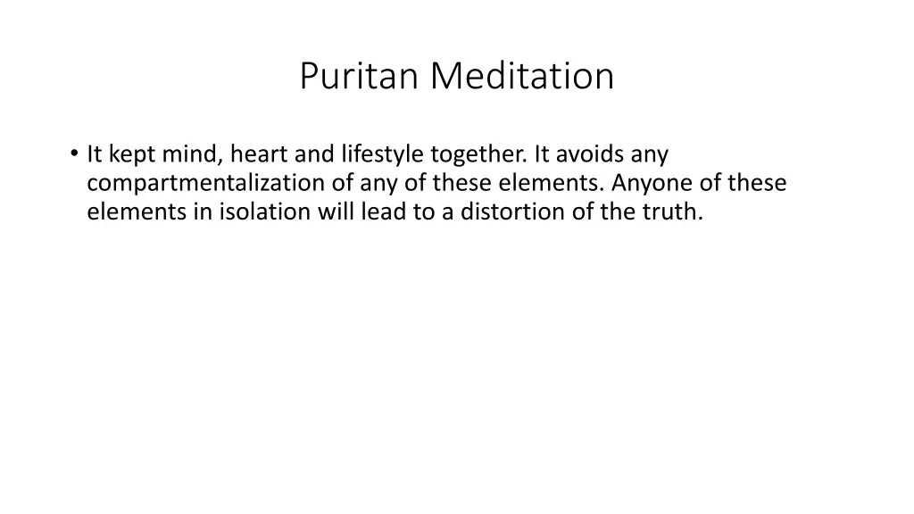 puritan meditation 11