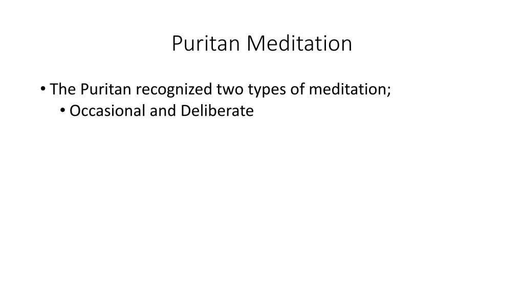 puritan meditation 2