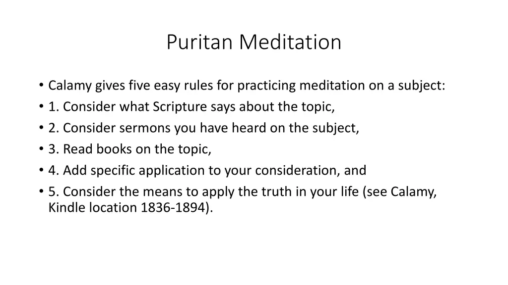 puritan meditation 8
