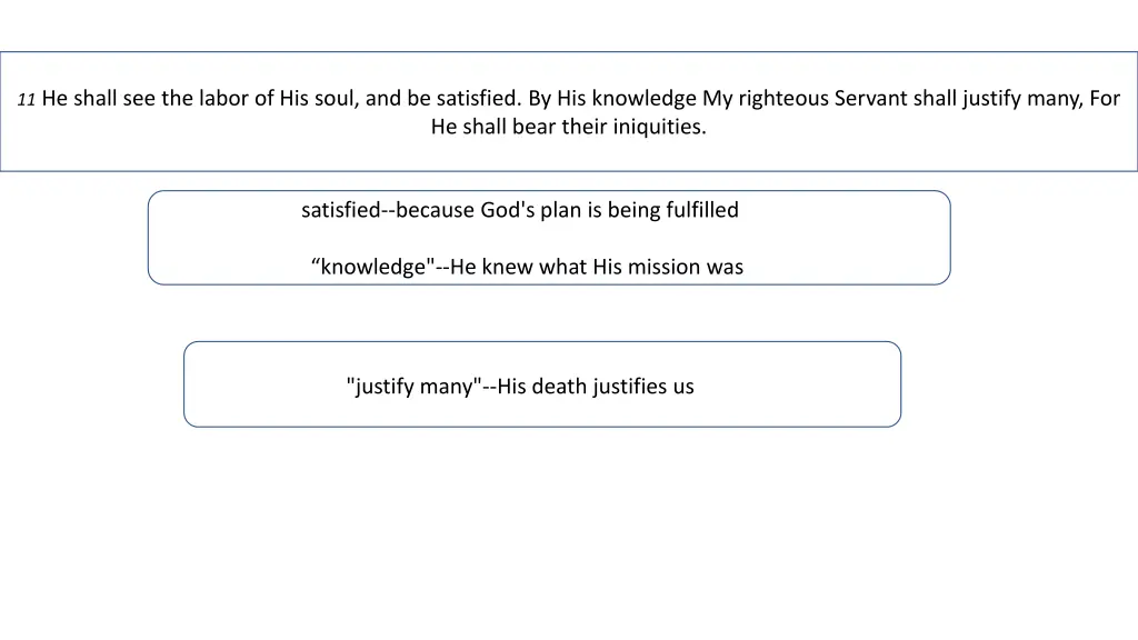 11 he shall see the labor of his soul