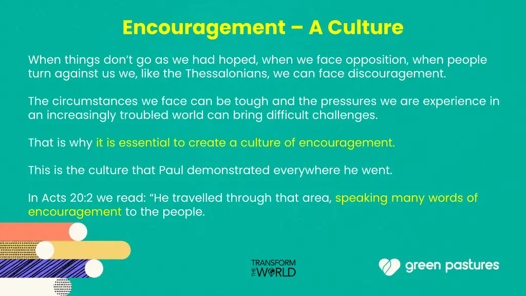 encouragement a culture 1