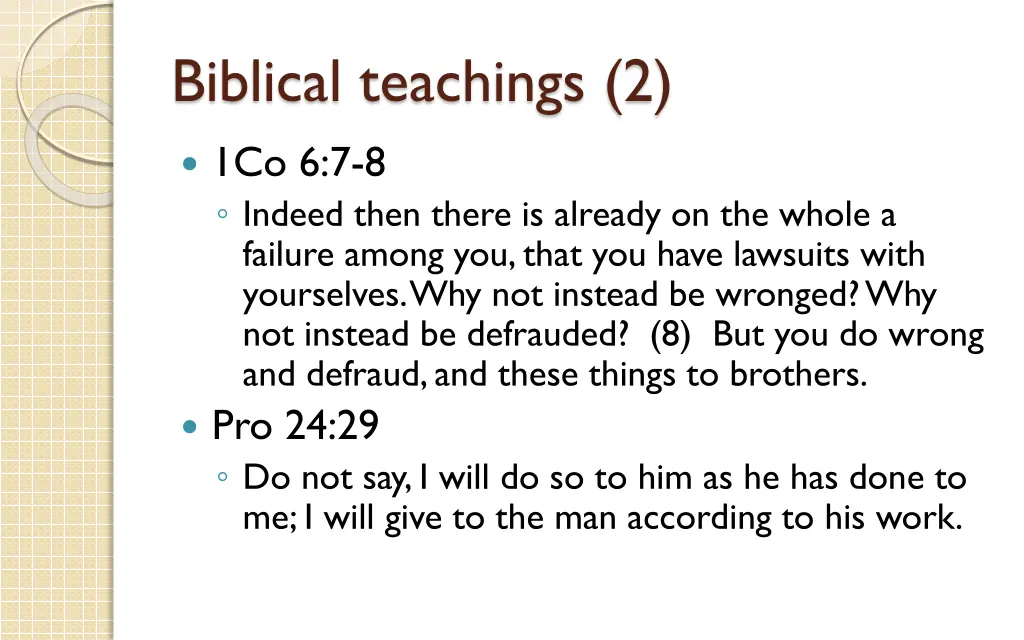 biblical teachings 2