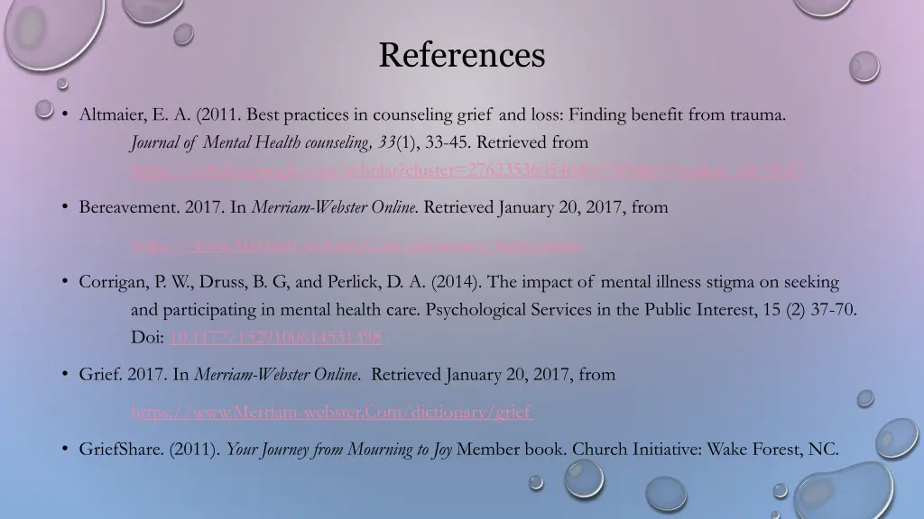 references