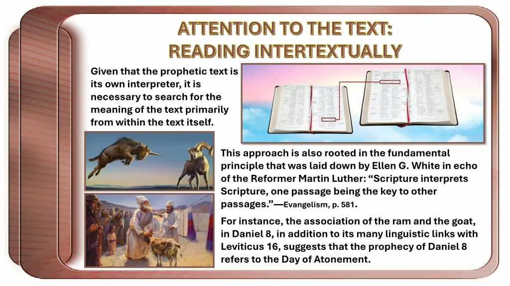 attention to the text reading intertextually