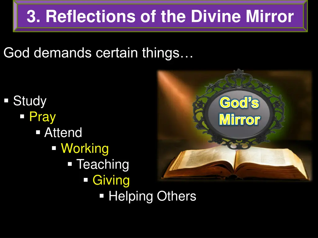 3 reflections of the divine mirror