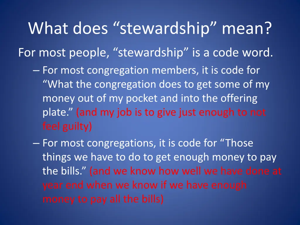 what does stewardship mean 3