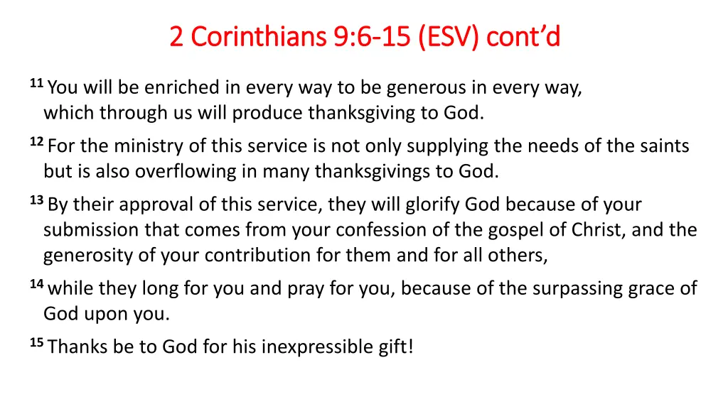 2 corinthians 9 6 2 corinthians 9 6 15 1
