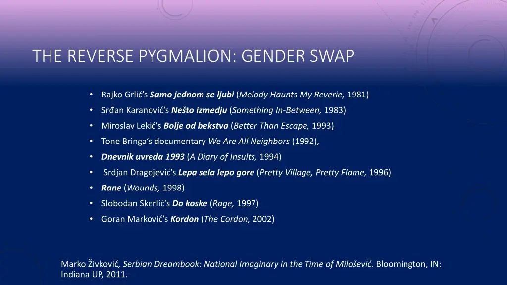 the reverse pygmalion gender swap