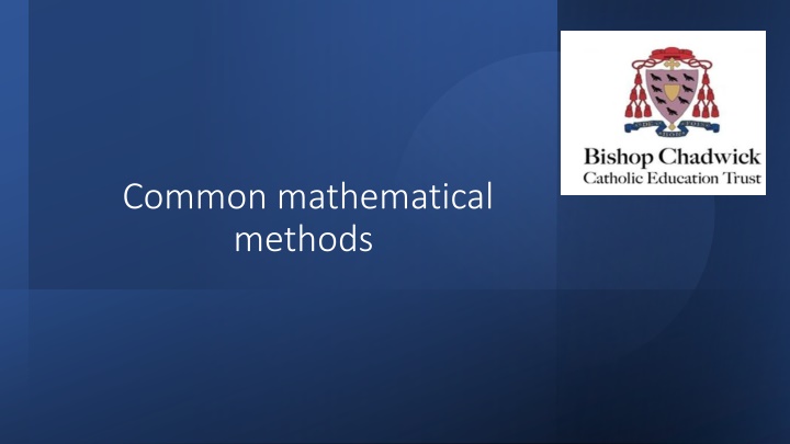 common mathematical methods