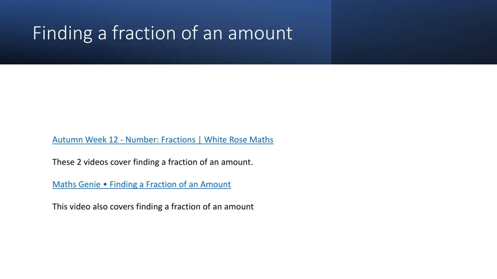 finding a fraction of an amount