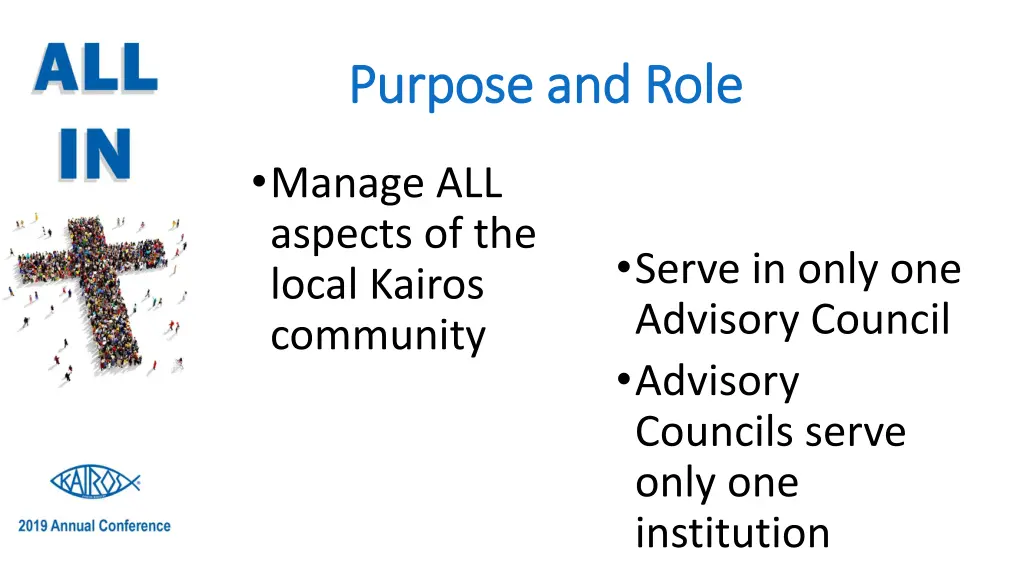 purpose and role purpose and role