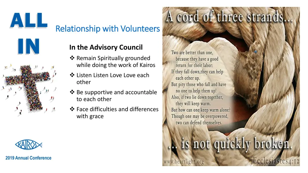 relationship with volunteers relationship with