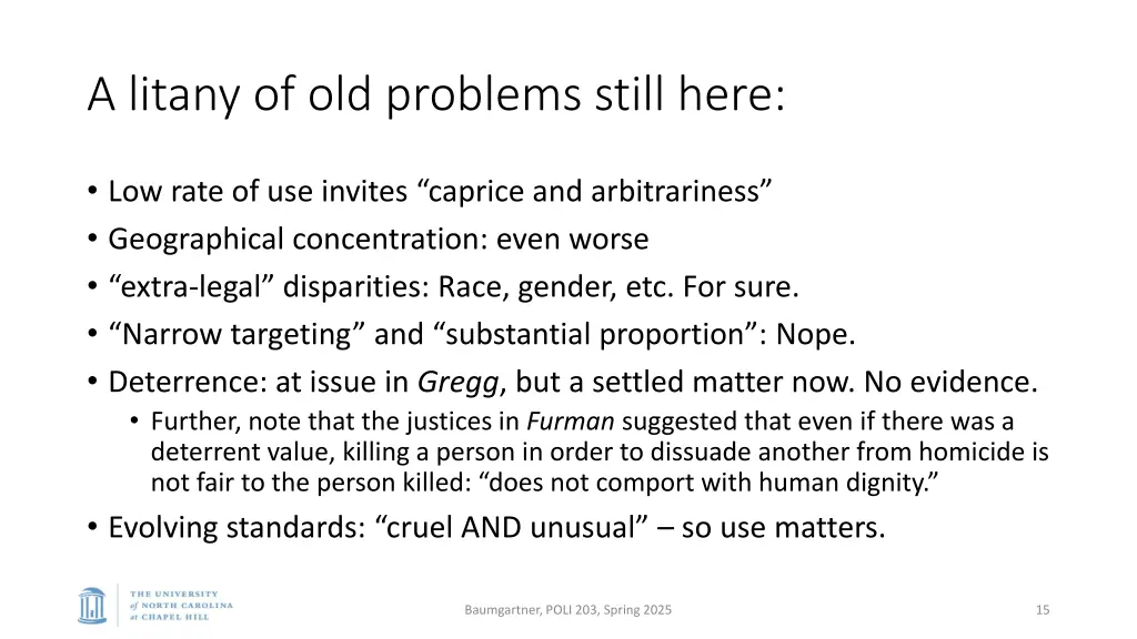 a litany of old problems still here