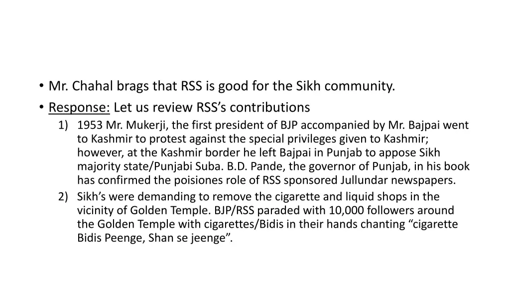 mr chahal brags that rss is good for the sikh