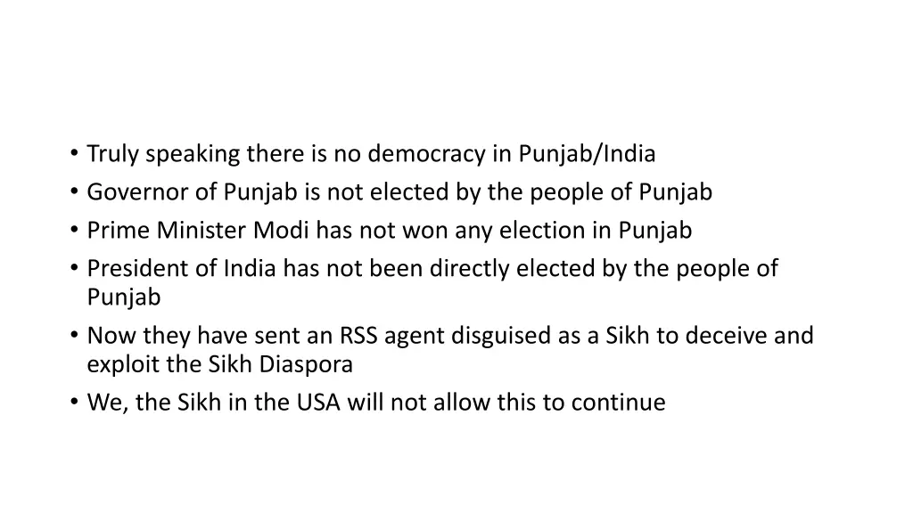truly speaking there is no democracy in punjab