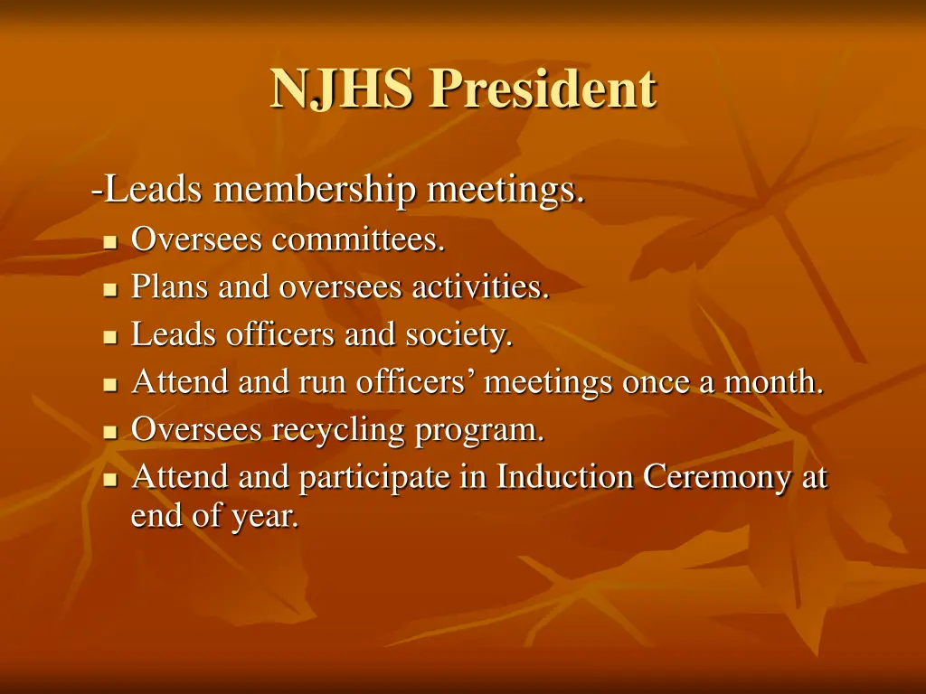 njhs president