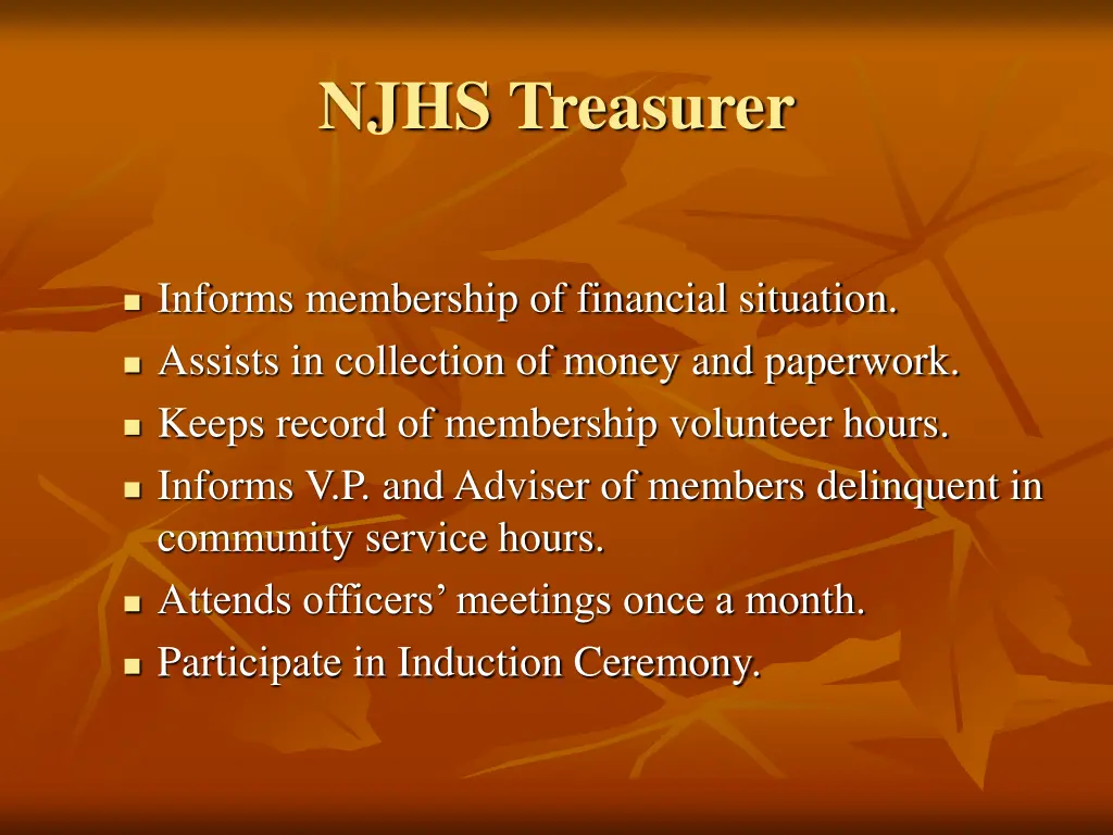 njhs treasurer