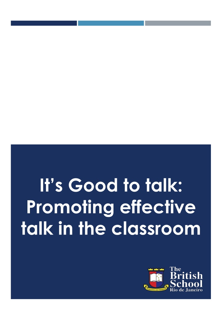 it s good to talk promoting effective talk
