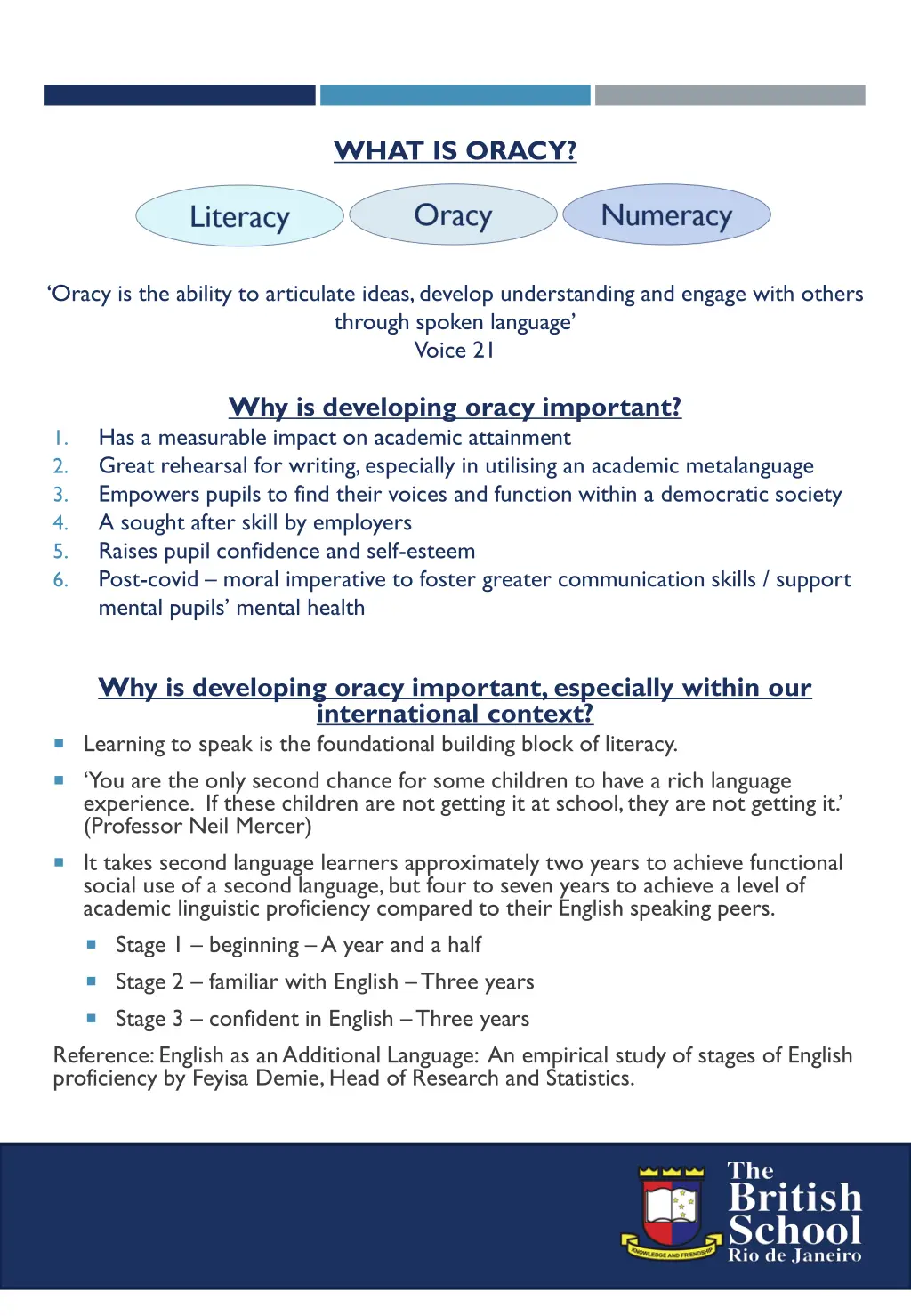 what is oracy