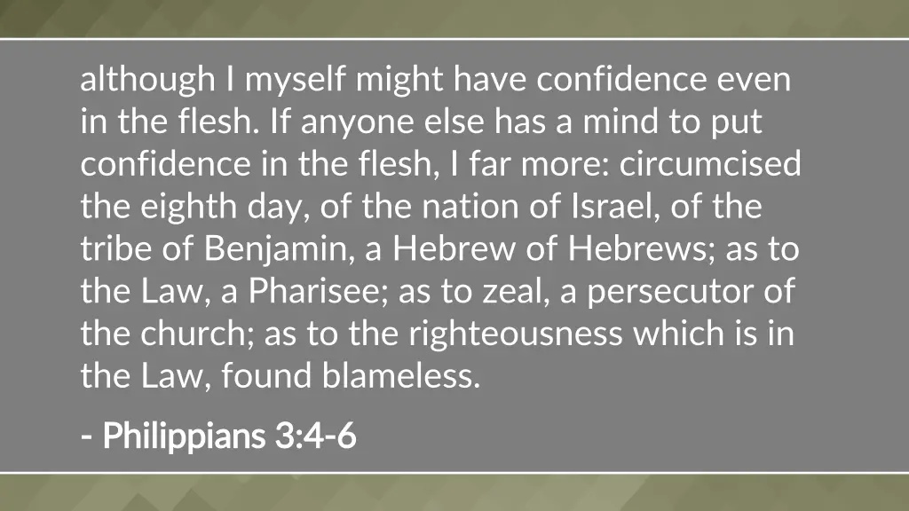 although i myself might have confidence even