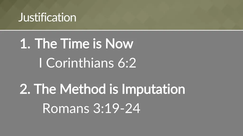 justification