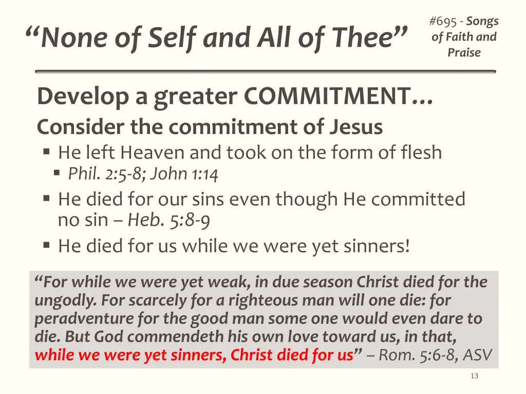 695 songs of faith and praise 10