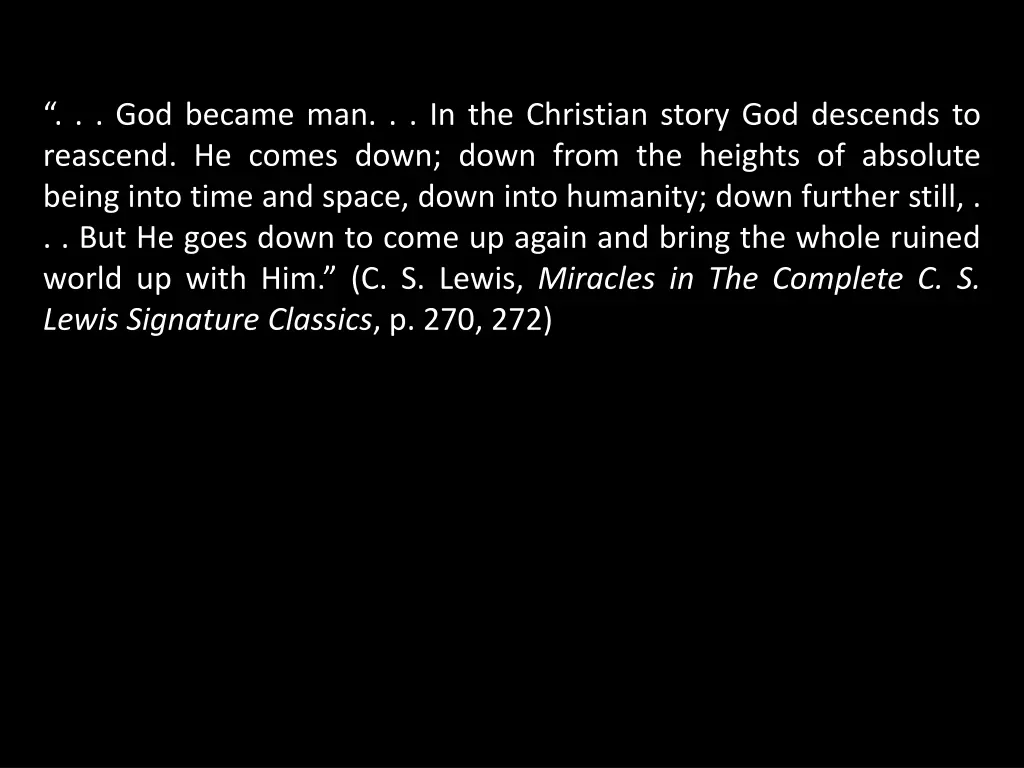 god became man in the christian story