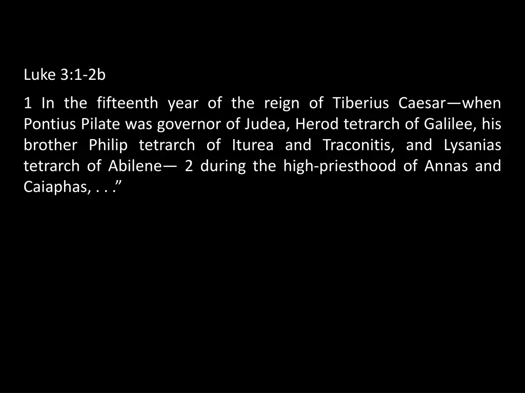 luke 3 1 2b