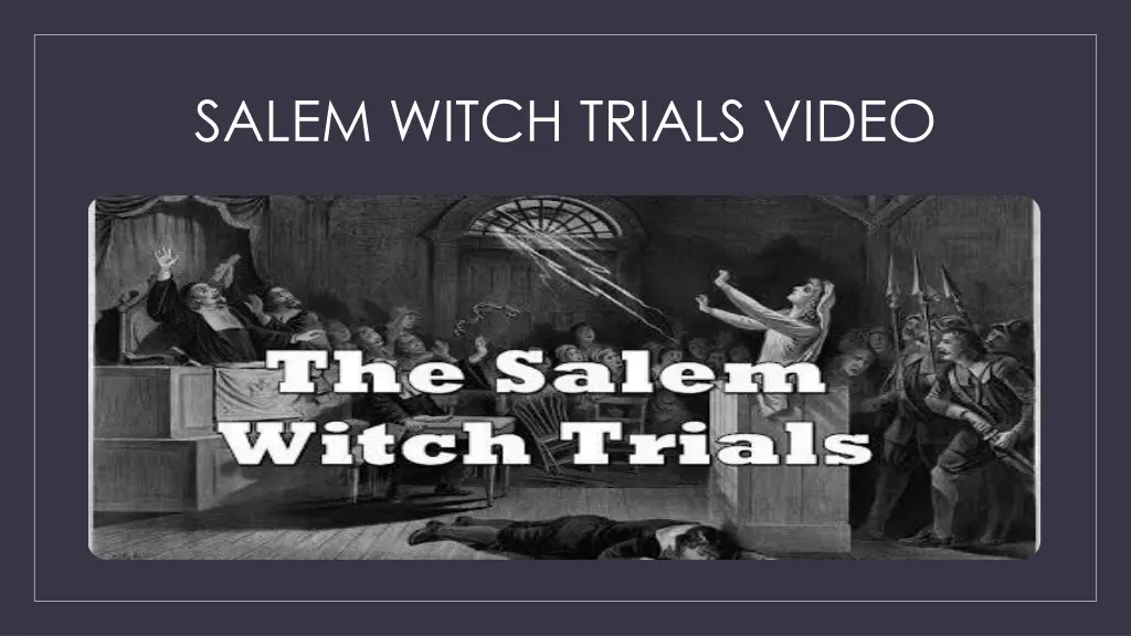 salem witch trials video