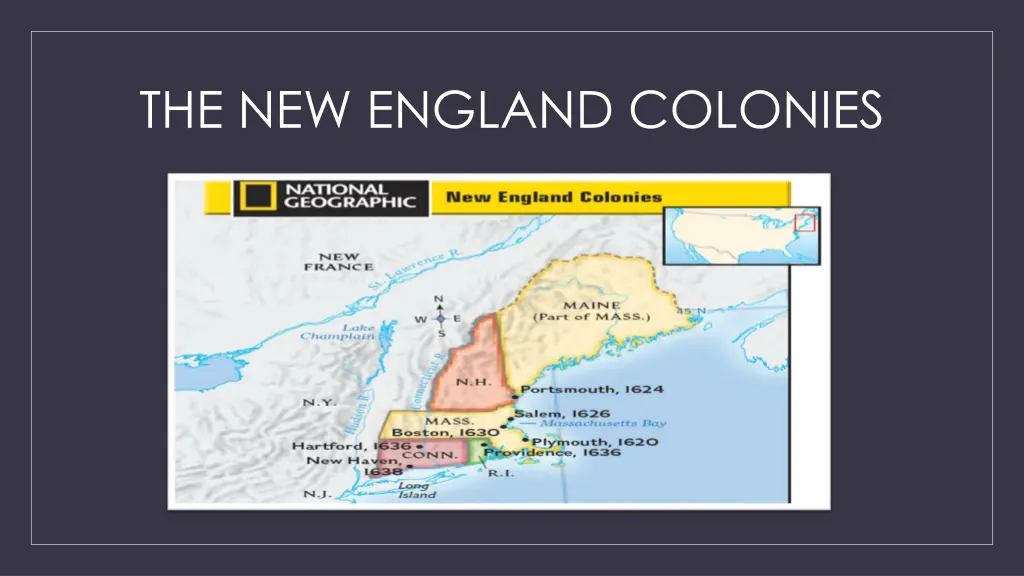 the new england colonies