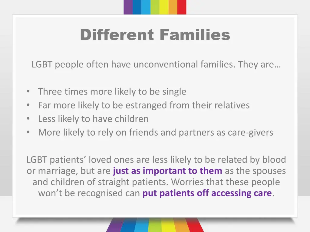 different families