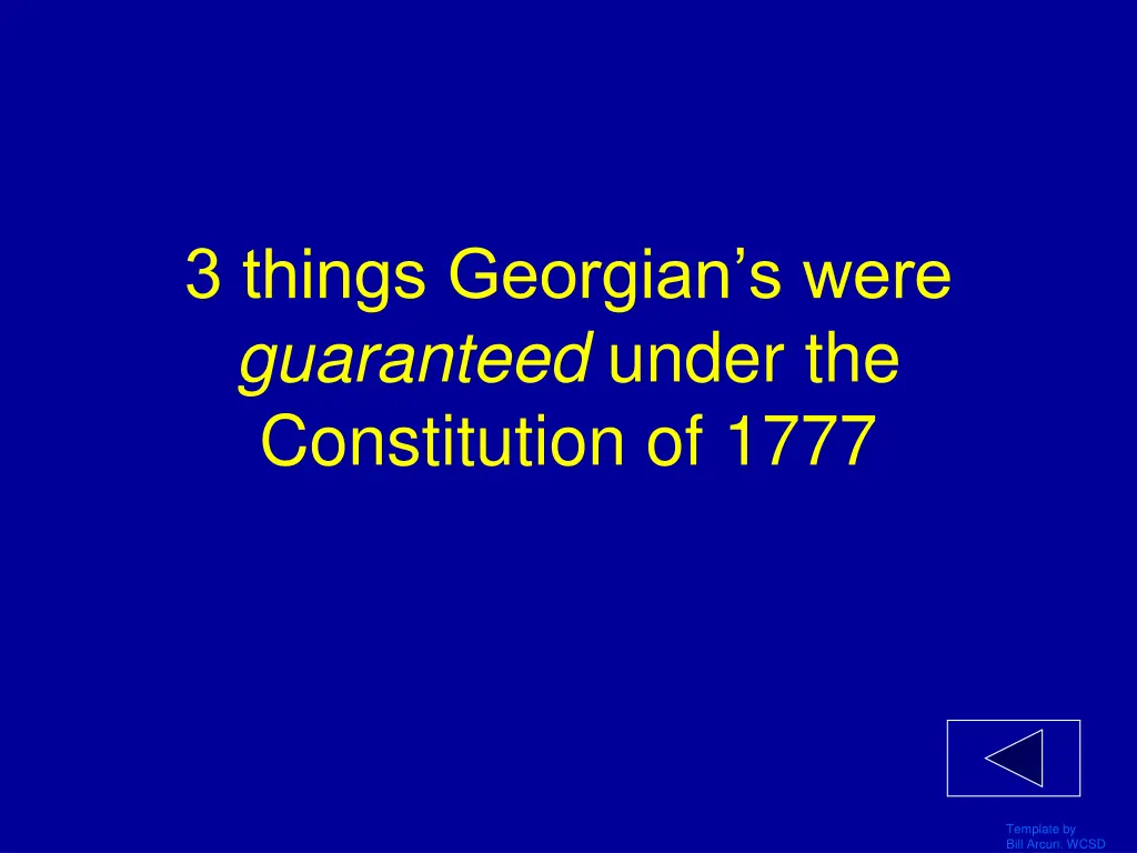 3 things georgian s were guaranteed under
