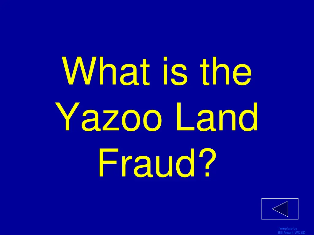 what is the yazoo land fraud