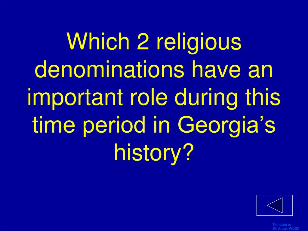 which 2 religious denominations have an important