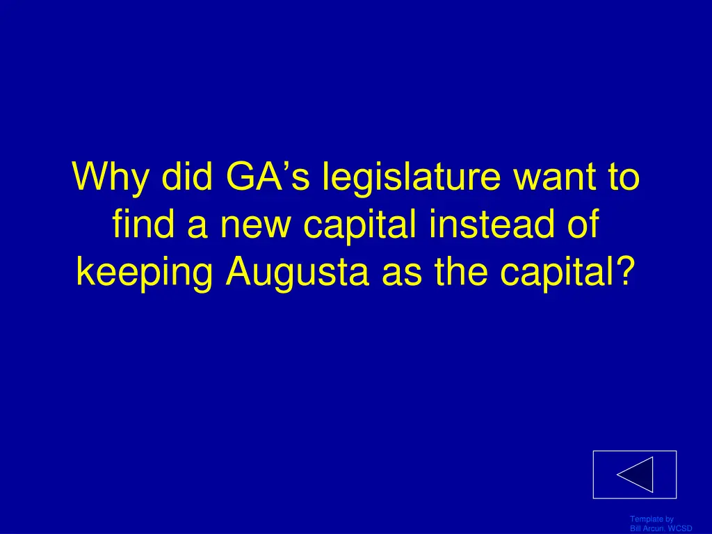 why did ga s legislature want to find