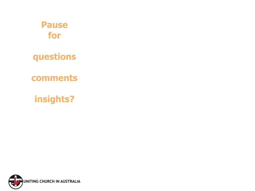 pause for