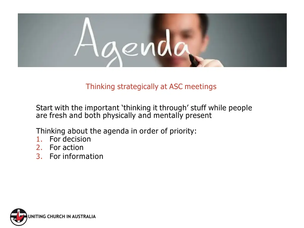 thinking strategically at asc meetings